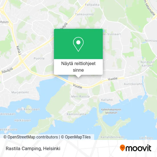 Rastila Camping kartta