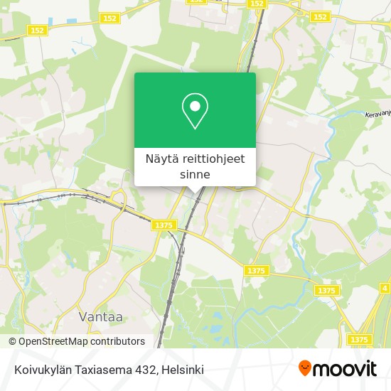 Koivukylän Taxiasema 432 kartta