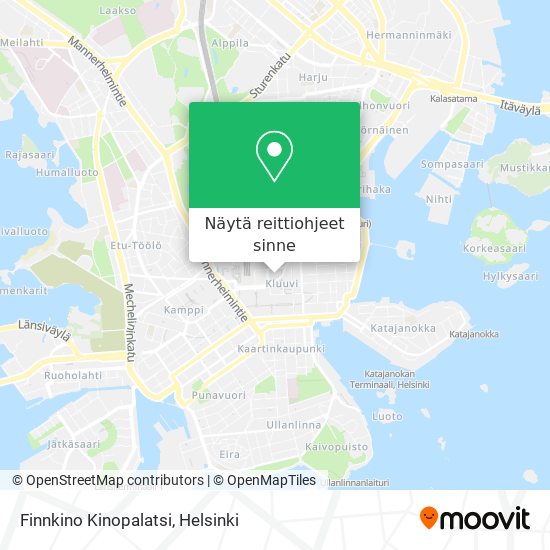 Finnkino Kinopalatsi kartta