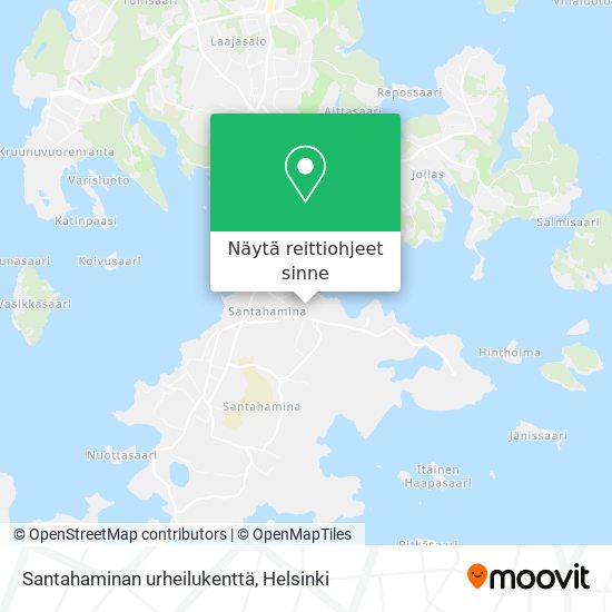 Santahaminan urheilukenttä kartta