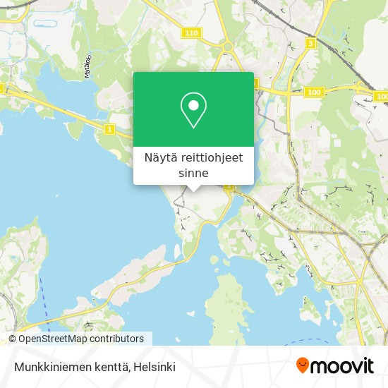 Munkkiniemen kenttä kartta