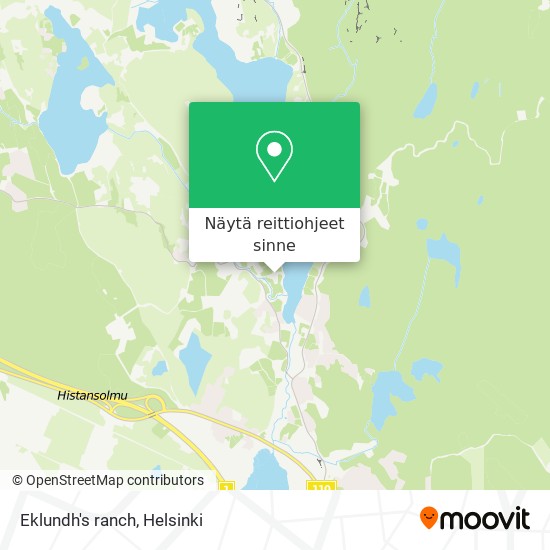 Eklundh's ranch kartta