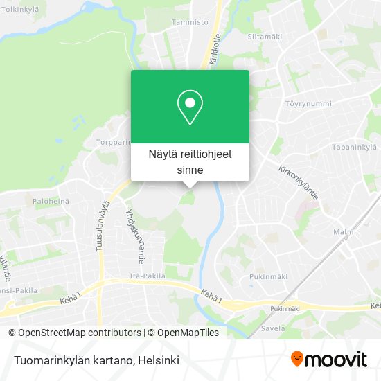 Tuomarinkylän kartano kartta