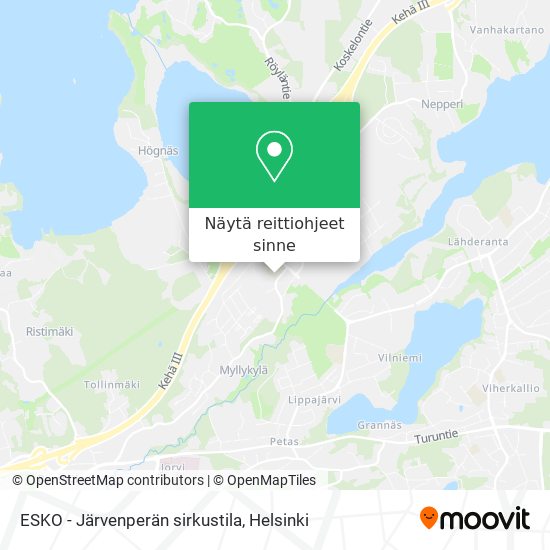 ESKO - Järvenperän sirkustila kartta