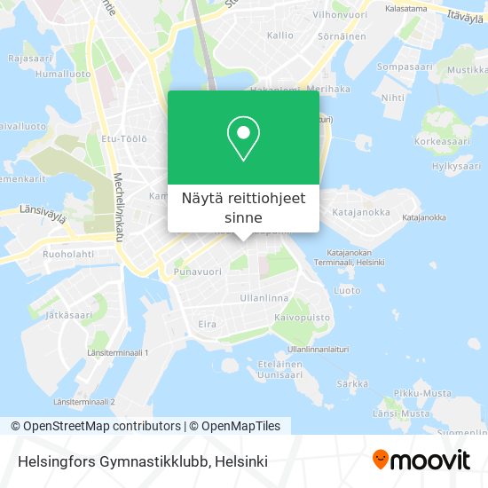 Helsingfors Gymnastikklubb kartta
