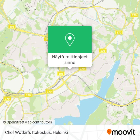 Chef Wotkin's Itäkeskus kartta