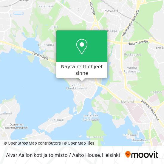 Alvar Aallon koti ja toimisto / Aalto House kartta