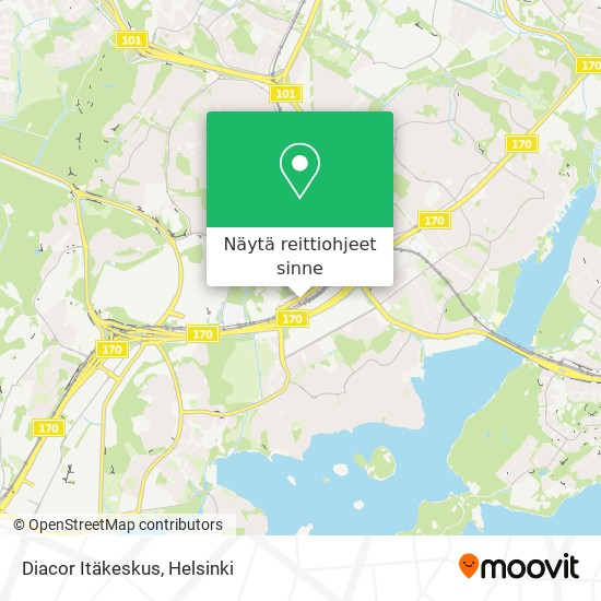 Diacor Itäkeskus kartta