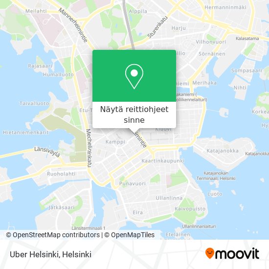 Uber Helsinki kartta