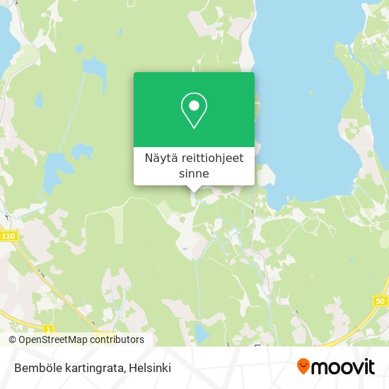 Bemböle kartingrata kartta