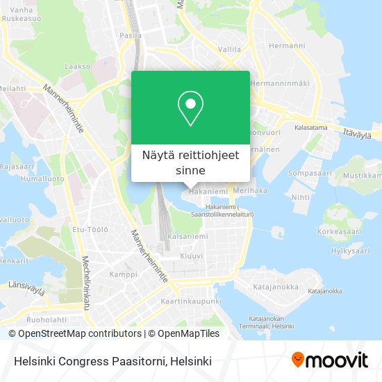 Helsinki Congress Paasitorni kartta
