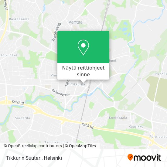 Tikkurin Suutari kartta