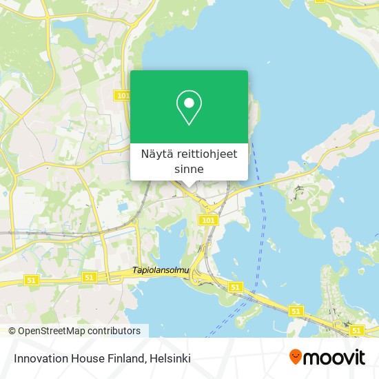 Innovation House Finland kartta