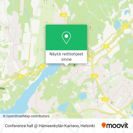Conference hall @ Hämeenkylän Kartano kartta
