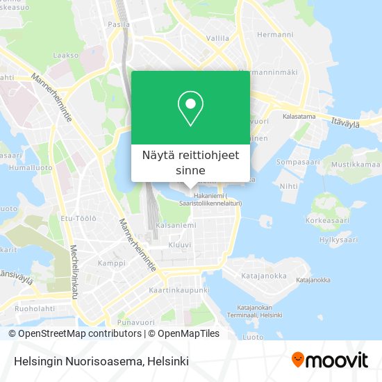 Helsingin Nuorisoasema kartta