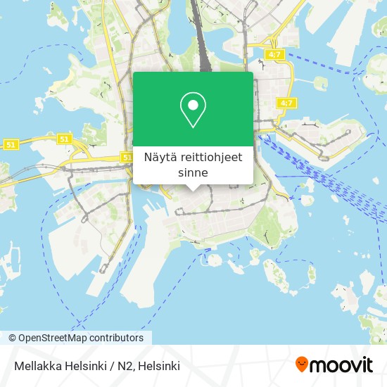 Mellakka Helsinki / N2 kartta