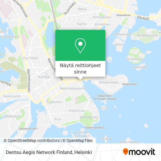 Dentsu Aegis Network Finland kartta