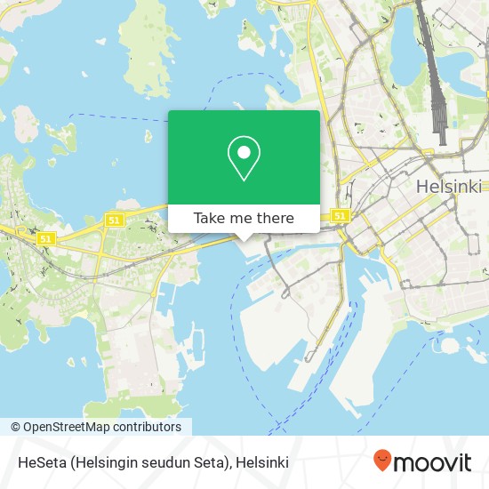 Kuinka päästä kohteeseen HeSeta (Helsingin seudun Seta) paikassa Helsinki  kulkuvälineellä Bussi, Metro tai Juna?