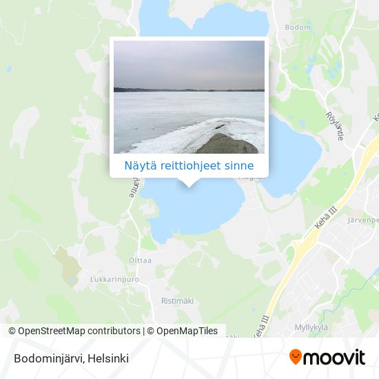 Bodominjärvi kartta