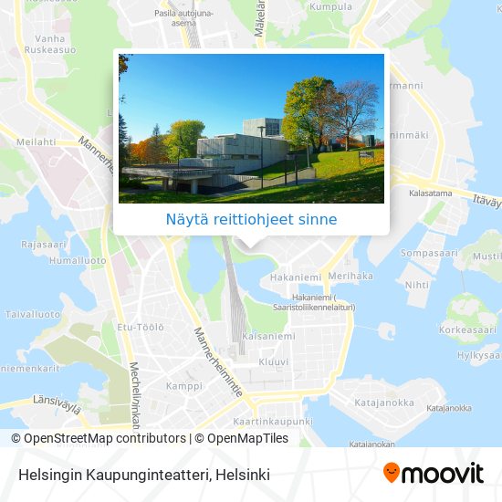 Helsingin Kaupunginteatteri kartta