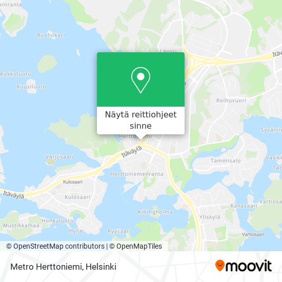 Metro Herttoniemi kartta