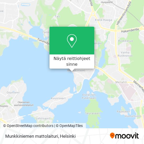 Munkkiniemen mattolaituri kartta