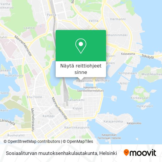 Sosiaaliturvan muutoksenhakulautakunta kartta