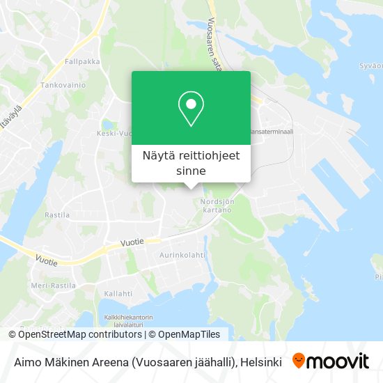 Aimo Mäkinen Areena (Vuosaaren jäähalli) kartta
