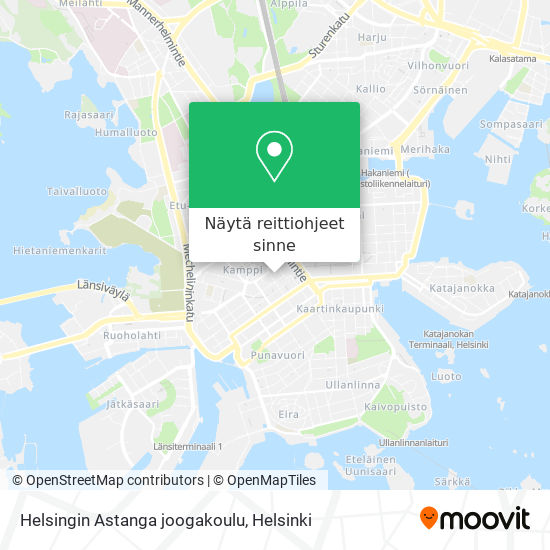 Helsingin Astanga joogakoulu kartta