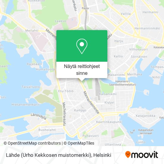 Lähde (Urho Kekkosen muistomerkki) kartta