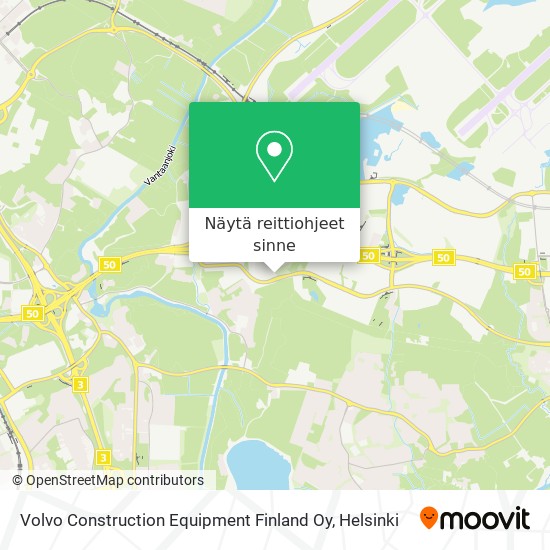 Volvo Construction Equipment Finland Oy kartta
