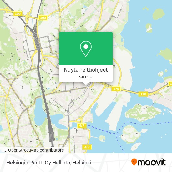 Helsingin Pantti Oy Hallinto kartta