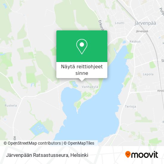 Järvenpään Ratsastusseura kartta