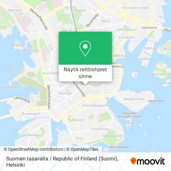 Suomen tasavalta / Republic of Finland (Suomi) kartta