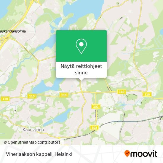 Viherlaakson kappeli kartta