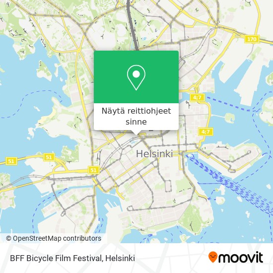 BFF Bicycle Film Festival kartta