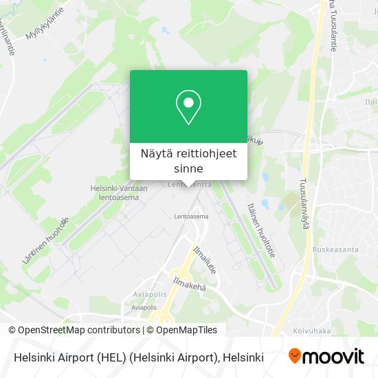 Helsinki Airport (HEL) (Helsinki Airport) kartta