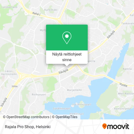 Rajala Pro Shop kartta