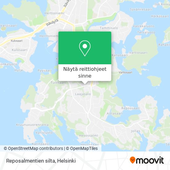 Reposalmentien silta kartta