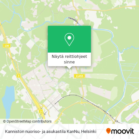 Kanniston nuoriso- ja asukastila KanNu kartta