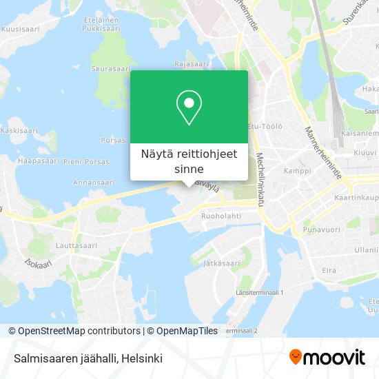 Salmisaaren jäähalli kartta