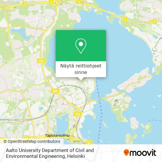 Aalto University Department of Civil and Environmental Engineering kartta
