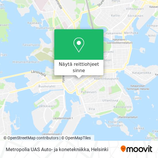 Metropolia UAS Auto- ja konetekniikka kartta