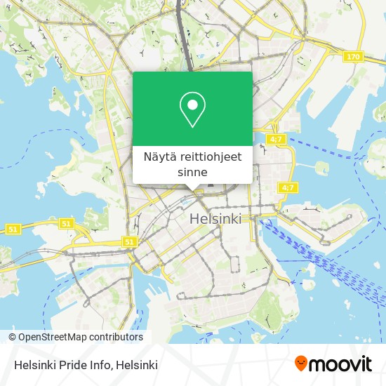 Helsinki Pride Info kartta