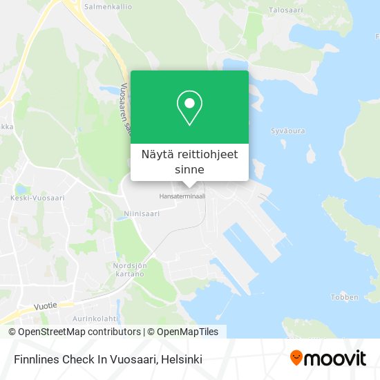 Finnlines Check In Vuosaari kartta