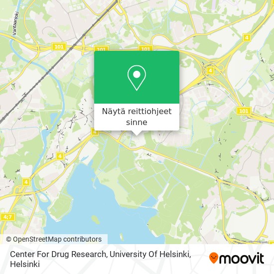 Center For Drug Research, University Of Helsinki kartta