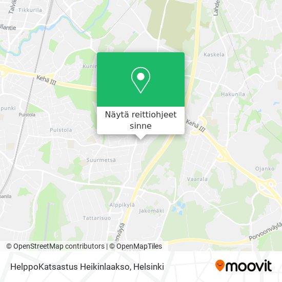 HelppoKatsastus Heikinlaakso kartta