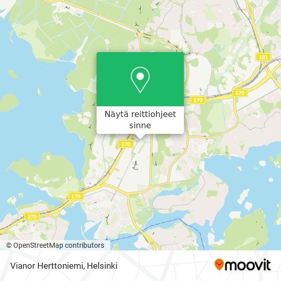 Vianor Herttoniemi kartta