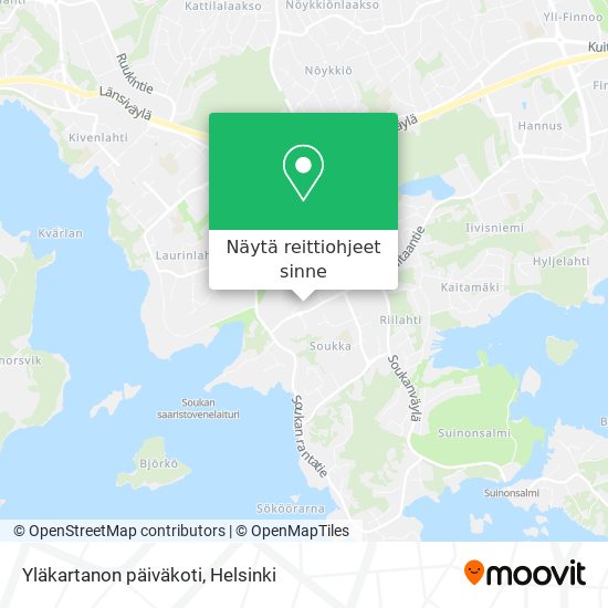 Yläkartanon päiväkoti kartta