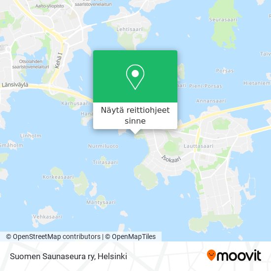 Suomen Saunaseura ry kartta